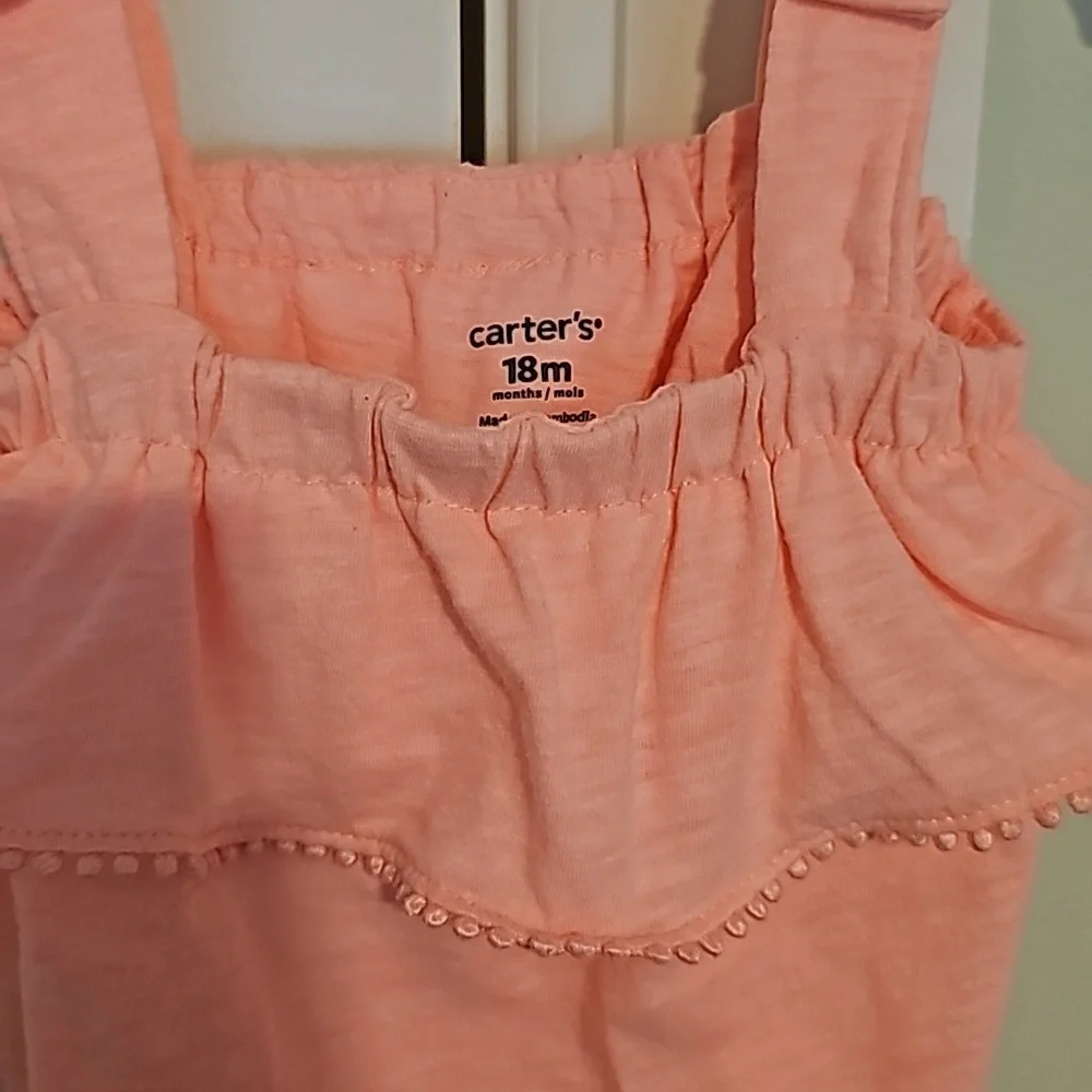 18m coral pink bright tank top *